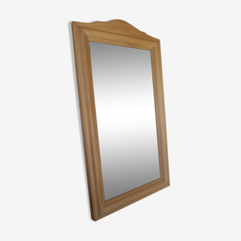 Miroir rectangulaire bois sablé 43x76cm