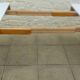 Round cherry wood table extendable to 210 cm without its extensions, completely refurbished.