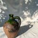 Green-glazed earthenware pitcher - 18th century