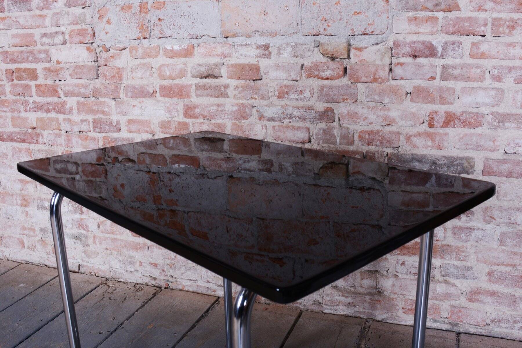 Bauhaus Table in Chrome-Plated Steel by Hynek Gottwald, 1930s