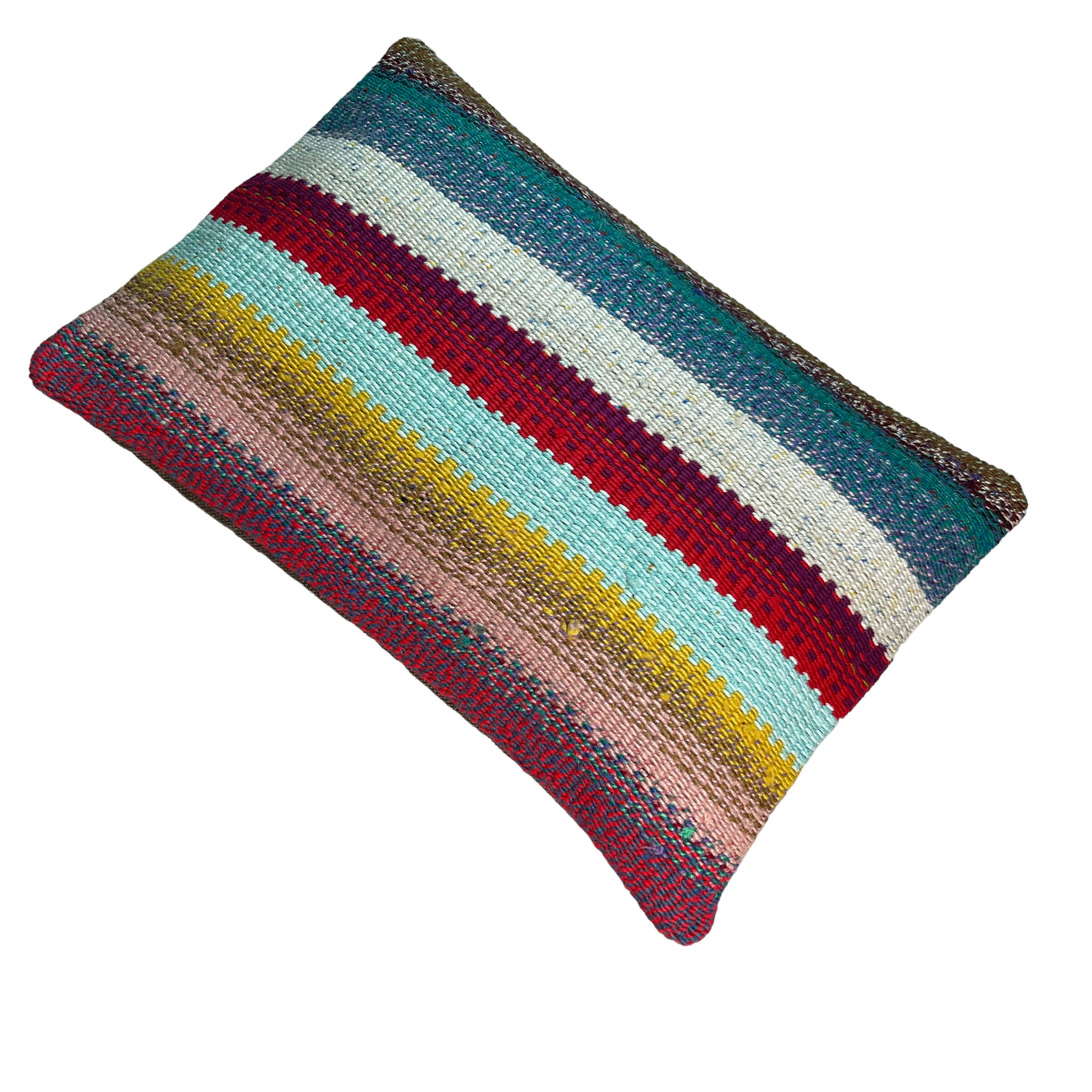 Vintage turkish handmade kilim cushion cover , 30 x 50 cm