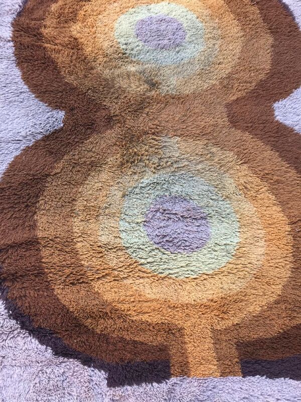 Carpet vintage years 60-70 mechanics 150 X 215 CM