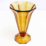 Art Deco glass vase 1930
