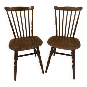 Pair of Baumann bistro chairs
