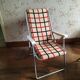 Lot de deux chaises pliantes vintage