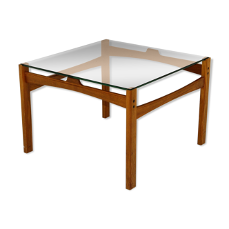 Table basse en verre fumée, Suède, 1960