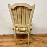 2 convertible armchairs and 2 Louis XVI style chairs