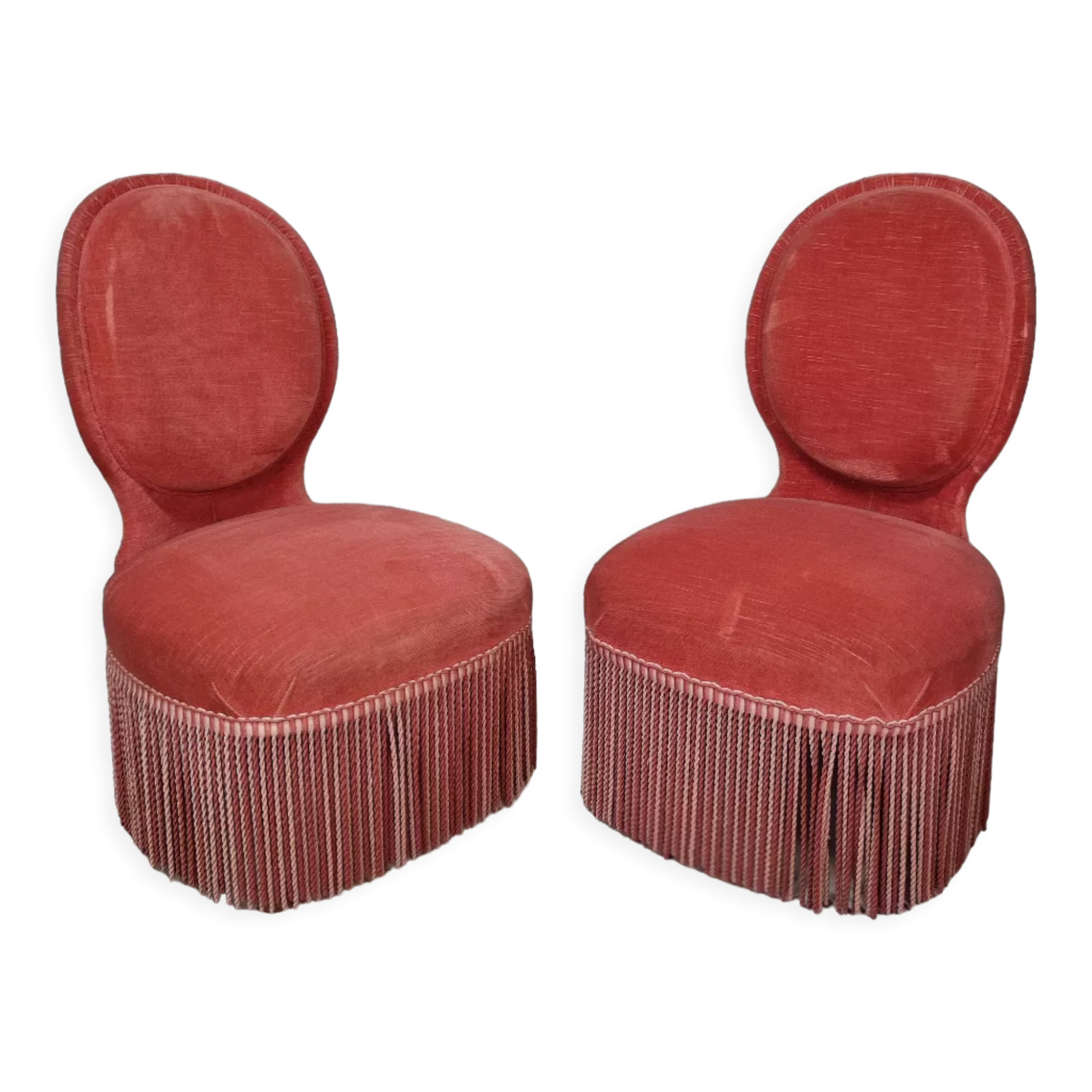 Pair of toad armchairs