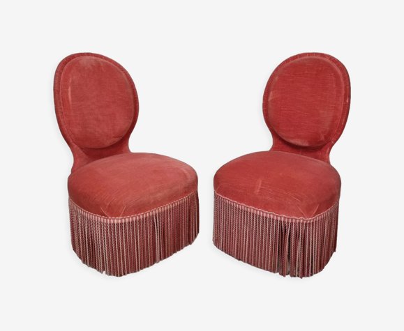 Paire de fauteuil crapaud