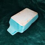 Empty pocket, blue Digoin soap holder