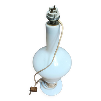 Pied de lampe en Opaline 1950