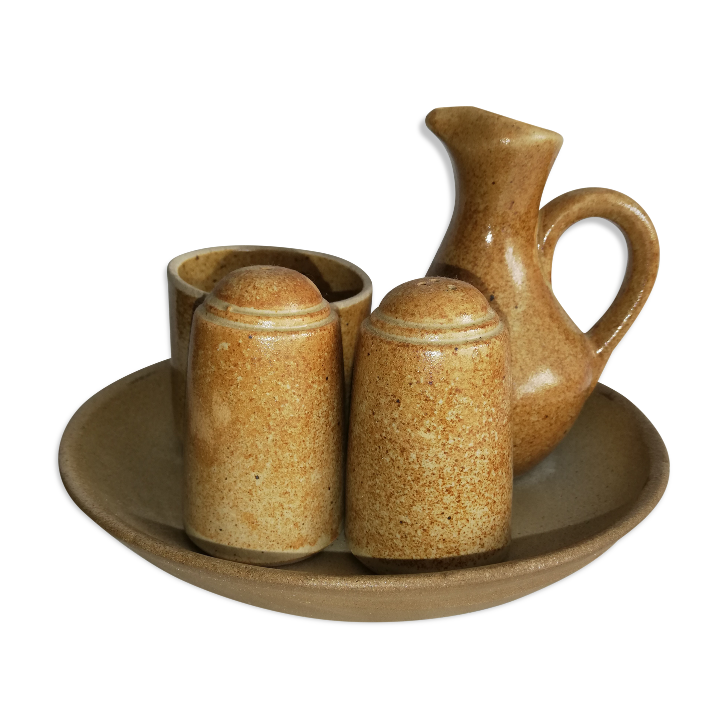 Sandstone condiment set