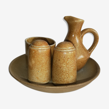 Sandstone condiment set