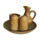 Sandstone condiment set