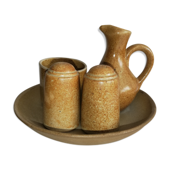 Sandstone condiment set