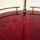 Aldo Tura barcart red round