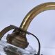 Double gilded bronze and glass wall lamp 1900
