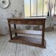 19th-century oak console table