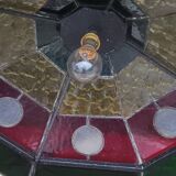 Art style stained glass suspension, diameter 58cm