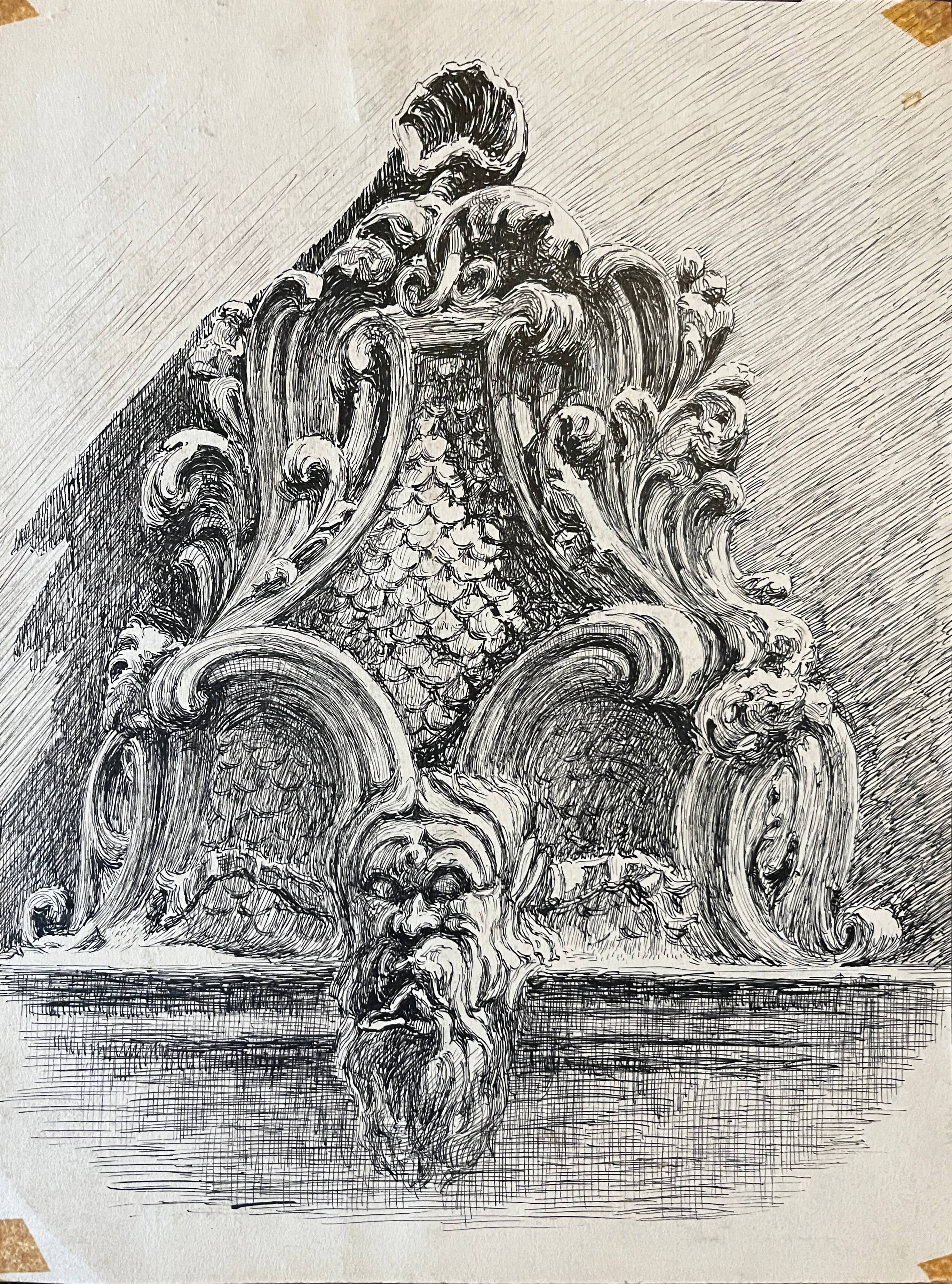Paintings Lot 22 studies Edouard Pannetier (1884-1965) Architecture sculpture etc