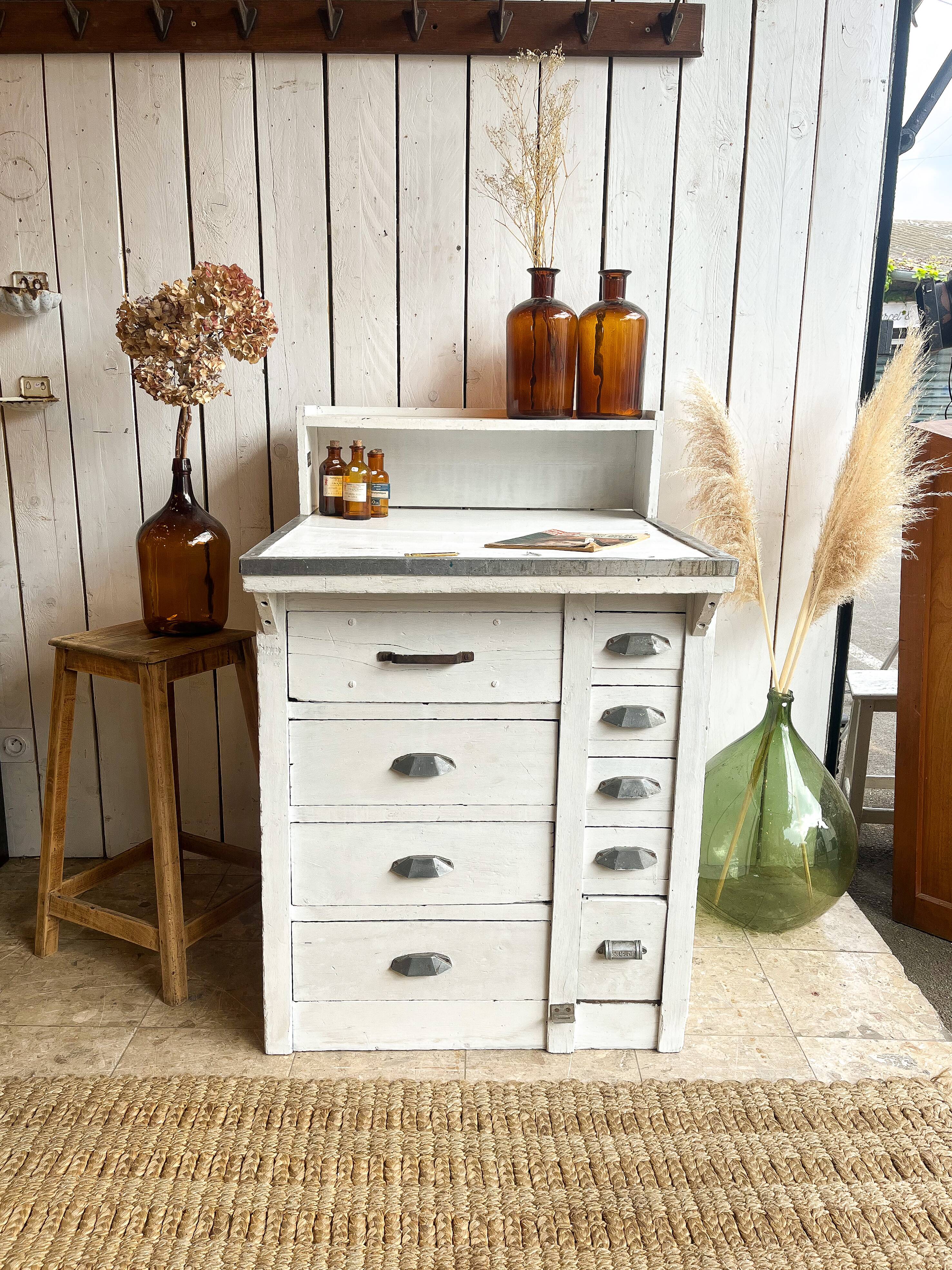 Former small white patina trading post