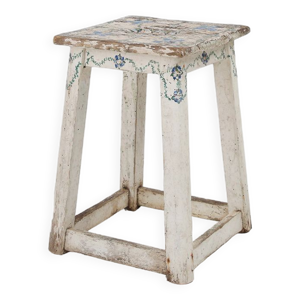 Tabouret peint du 20ème siècle