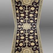 Oriental Rug Iran Nain Wool and Silk: 0.77 X 2.94 Meters