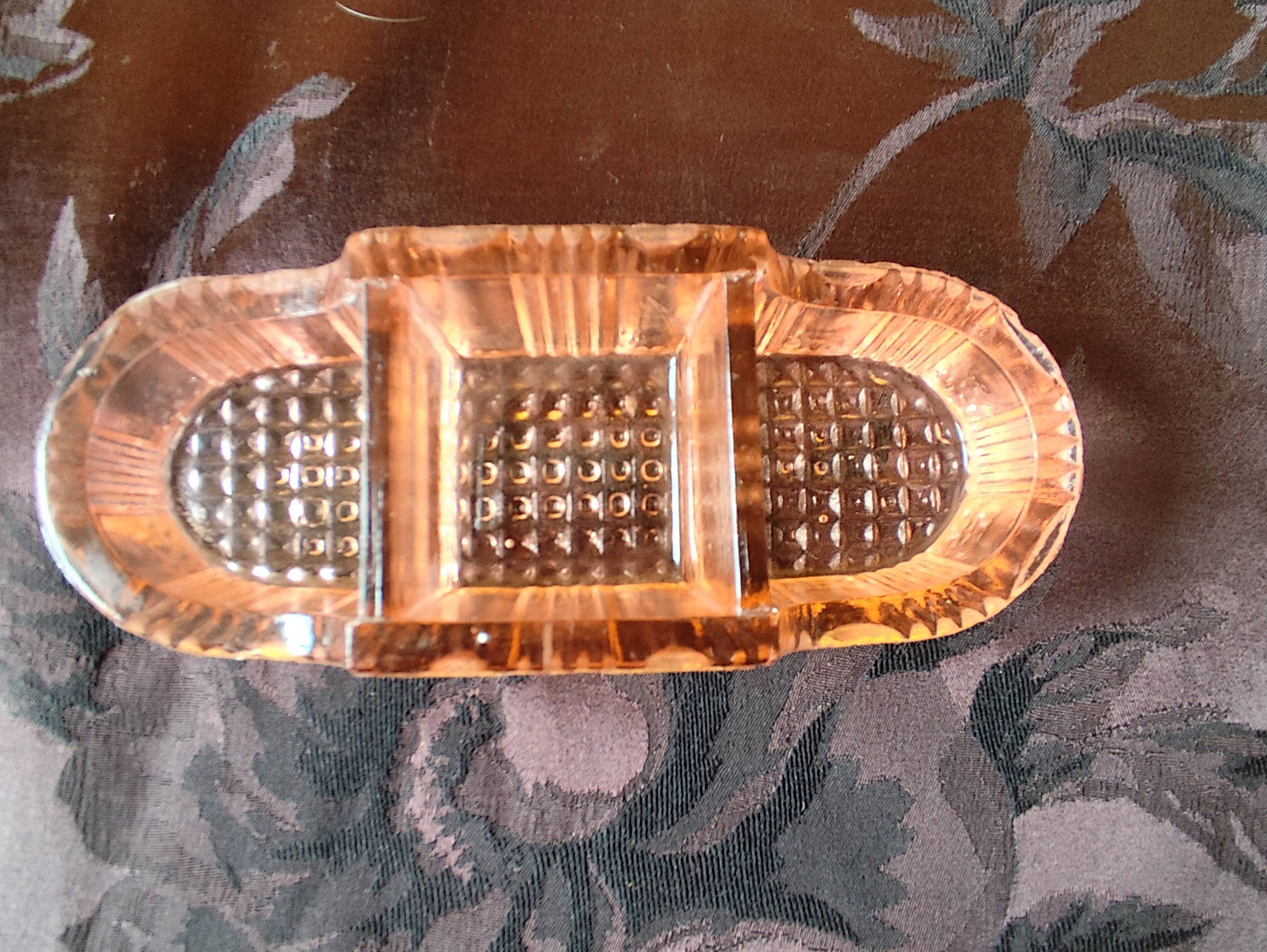 moulded glass salver