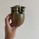 Vase with five necks in glazed stoneware