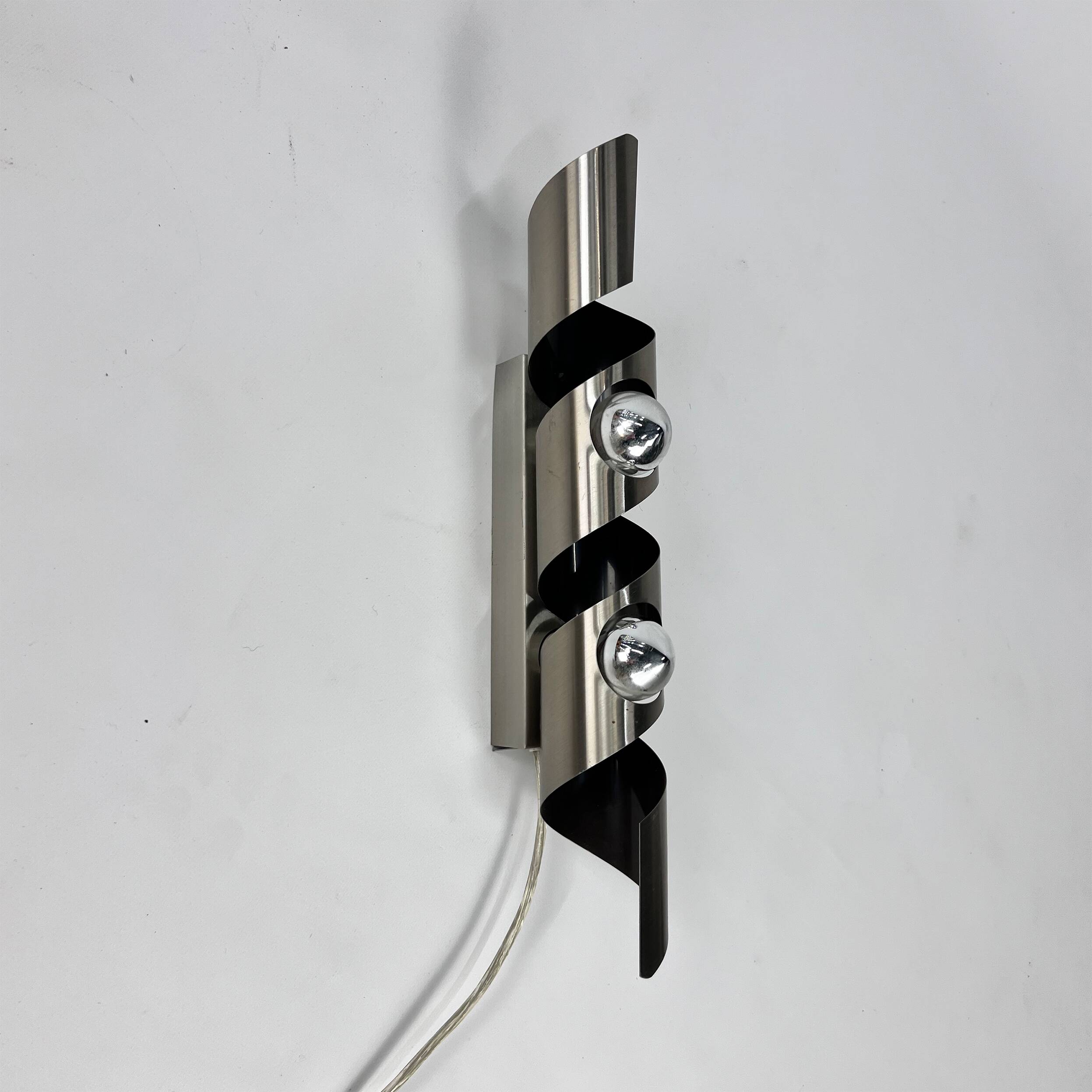 Space Age Wall Lamp "Wokkel" by Raak, Netherlands, 1970s