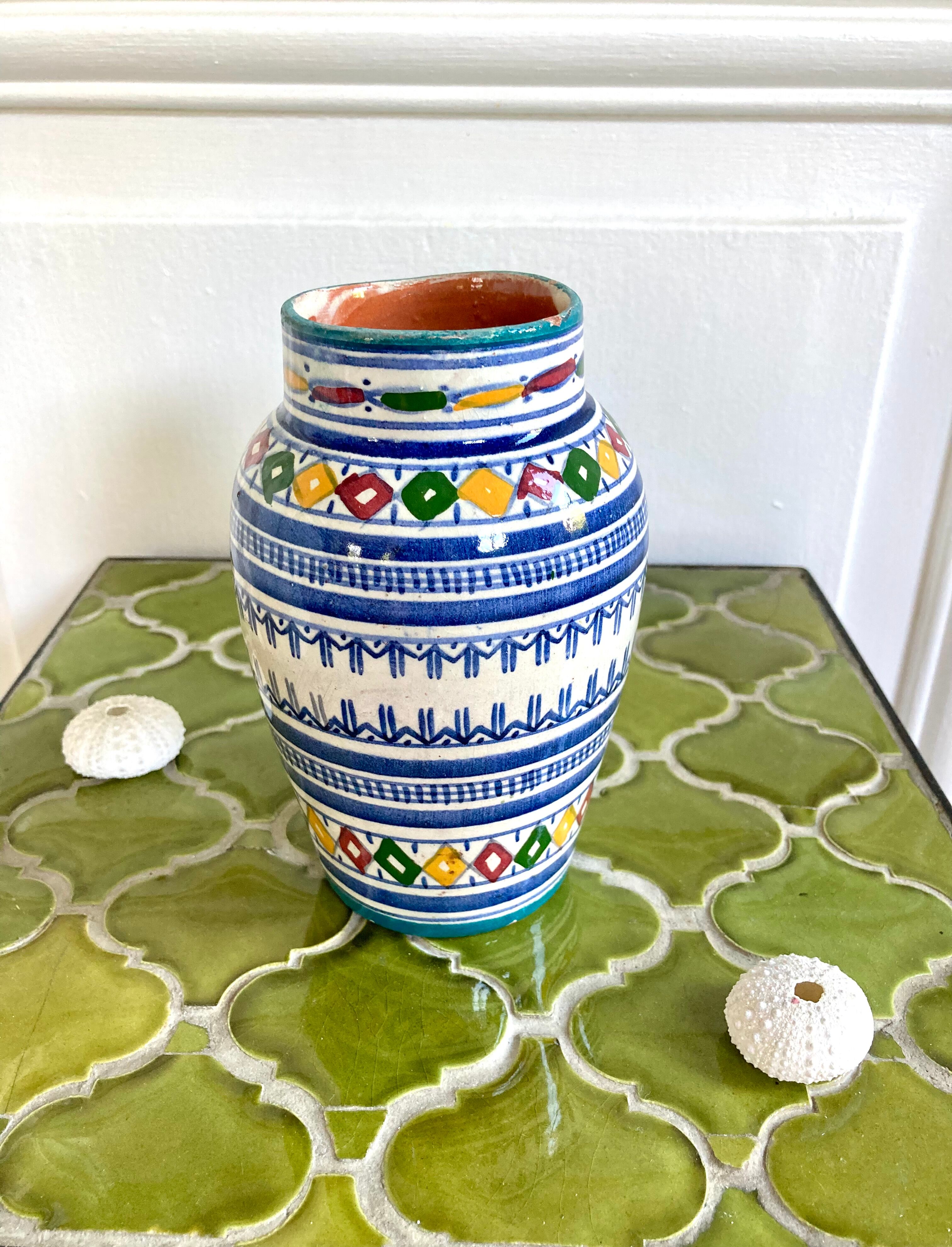 Vintage handmade ceramic vase