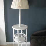 Bedside table with lamp