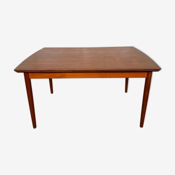 Scandinavian table in vintage teak 1960 Samcom edition