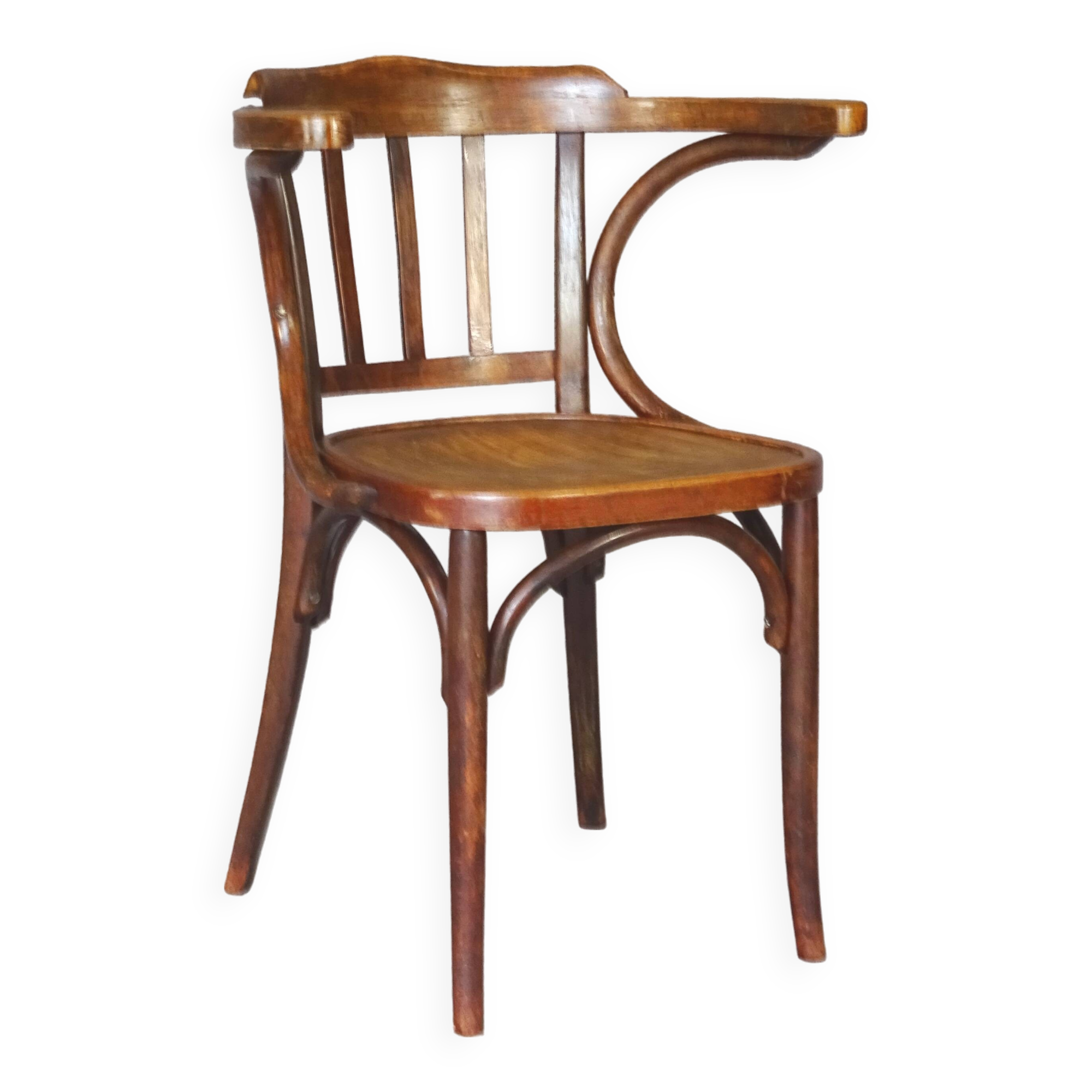 Baumann 1935/39 bistro armchair known as "office" armchair, original condition,