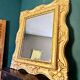 Large gilded wooden mirror