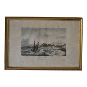 Vue de la ciotat gravure