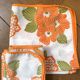 Nappe et serviettes à fleurs, années 70