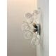 Set of Two Transparent “Ricci” Murano Glass Wall Sconces in Mazzega Style