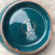Italian lilac crown vase 26cm - emerald green & gold - vintage 60s year