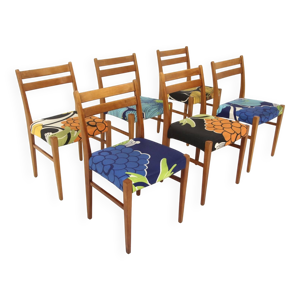 Set de 6 chaises scandinave