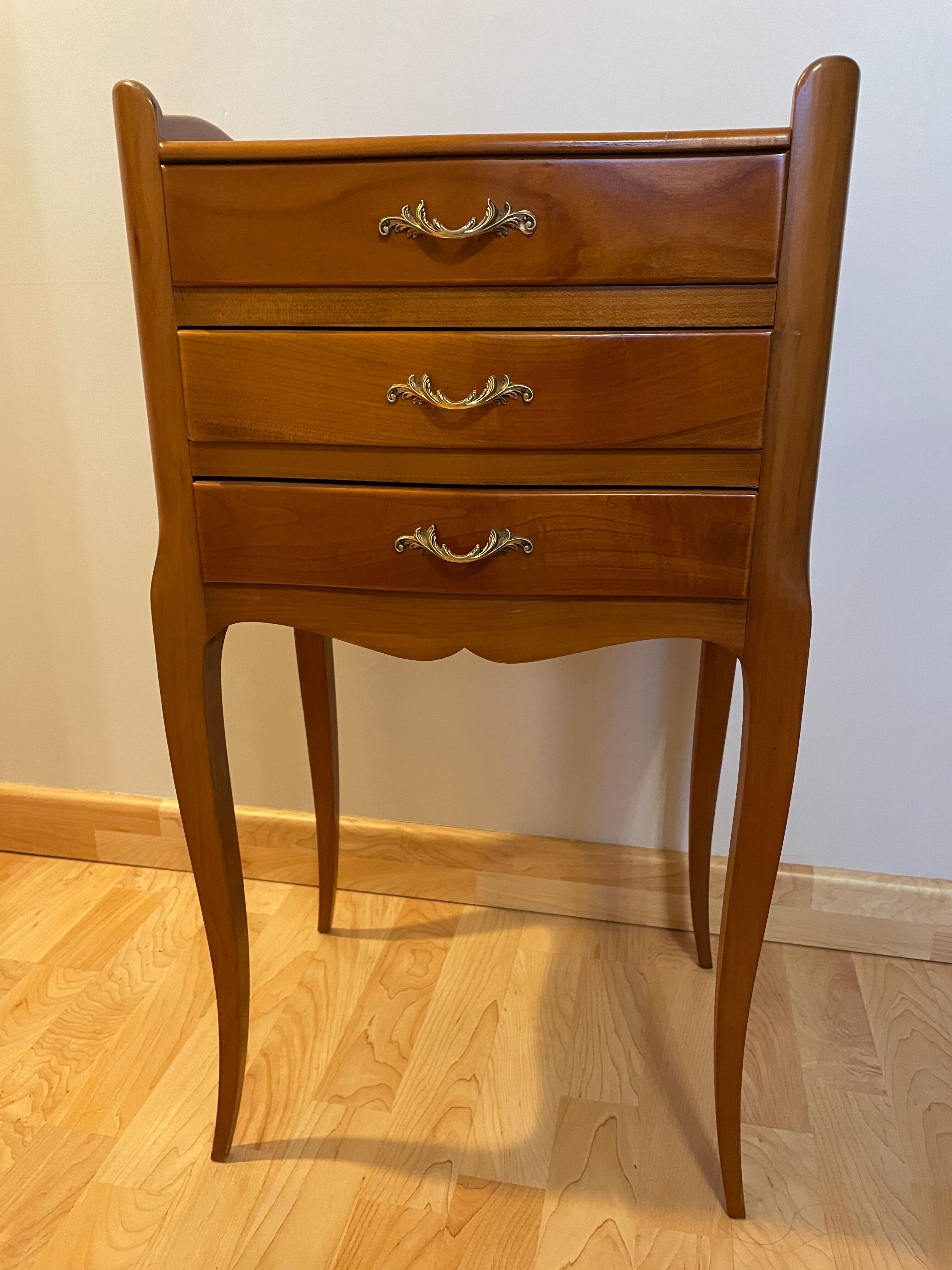 Bedside table XV solid wood mahogany
