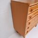 Bamboo and rattan wood chest of drawers from the 60s
