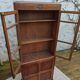 Oak display cabinet bookcase