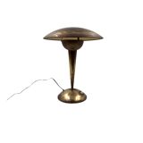 Mid-century modern brass adjustable table lamp, Italy circa 1950