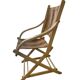 Chaise de plage/camping pliante vintage en bois