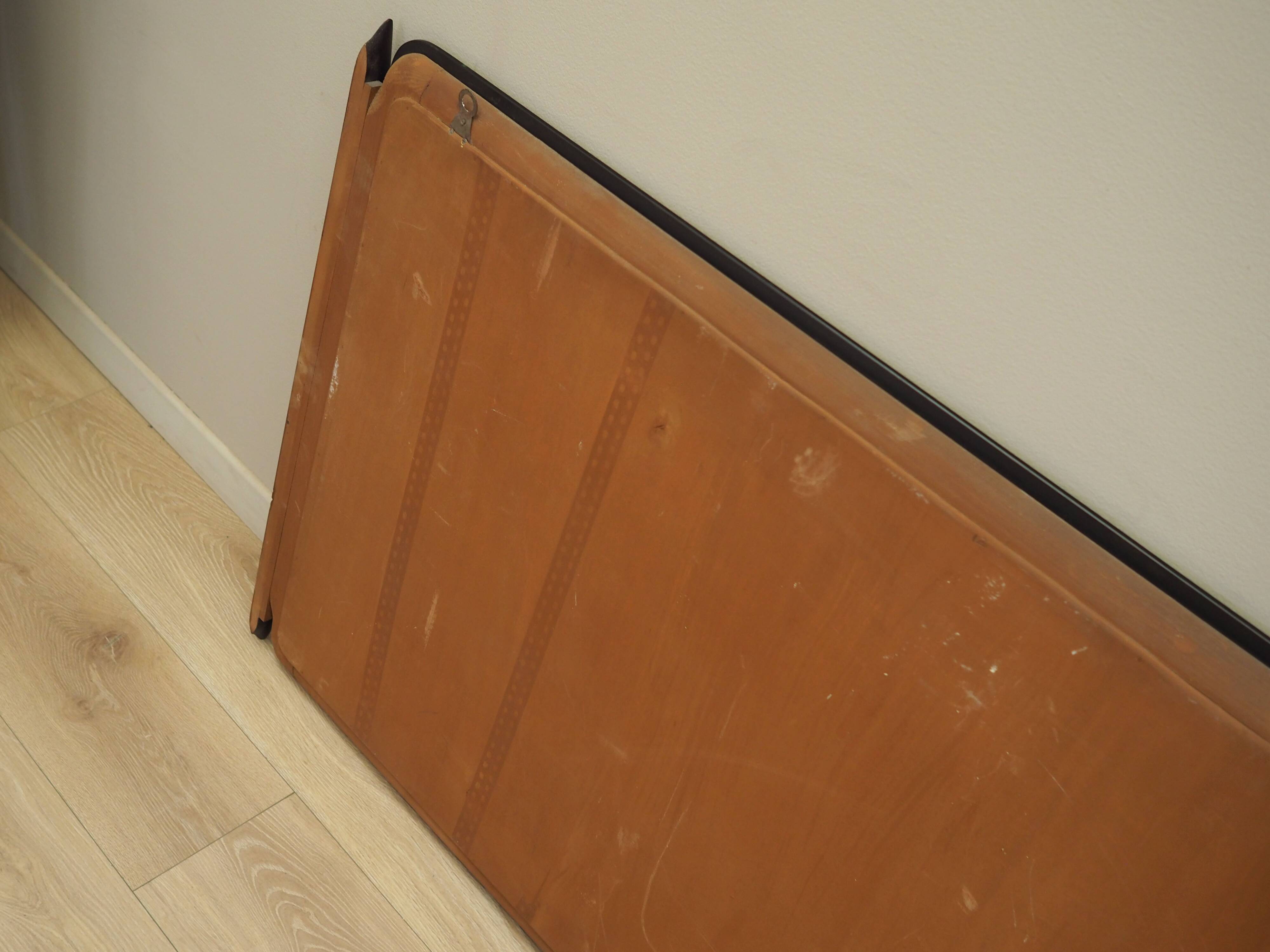 Mirror in mahogany frame, Italian design, 1970s, production: Italy