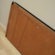 Mirror in mahogany frame, Italian design, 1970s, production: Italy