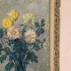 Original Swedish Oil on Panel – “Chrysanthemums” by Max Hellberg – Signed – Vintage & Framed – 68 × 58 cm (26.8" × 22.8")