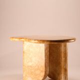 Royal yellow marble side table