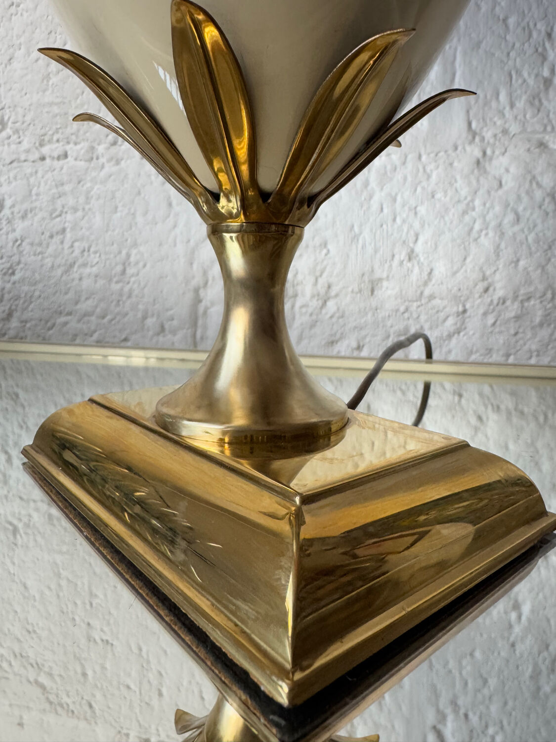 Pineapple Egg Lamp by Le Dauphin, 1970s